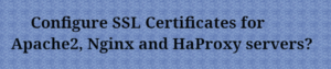 Read more about the article How to configure SSL Certificates for Apache2, Nginx and HaProxy servers?