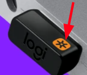 Logitech unify receiver/dongle symbol