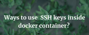 Read more about the article Harnessing The Potential Of SSH Keys Within Your Dockerized Environment